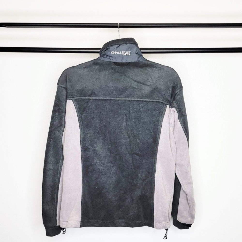 Columbia Challenge Series 90s Core Gray 2-Piece Polar Fleece w/Nylon Jacket SZ M - Picture 13 of 16